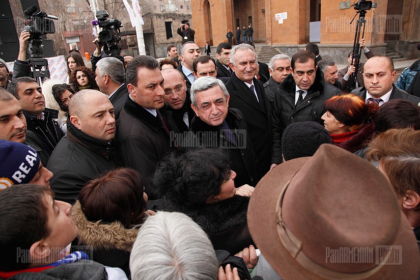 RA presidential candidate Sezh Sragsyan visits Aragatsotn Province