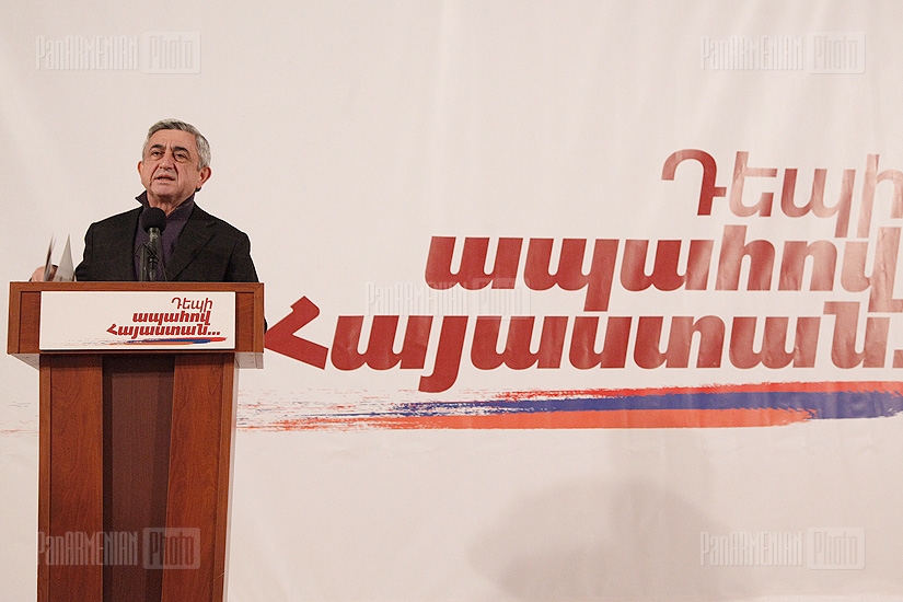 RA presidential candidate Sezh Sragsyan visits Aragatsotn Province