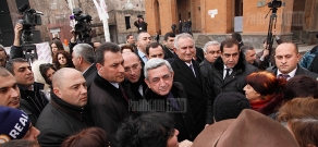 RA presidential candidate Sezh Sragsyan visits Aragatsotn Province