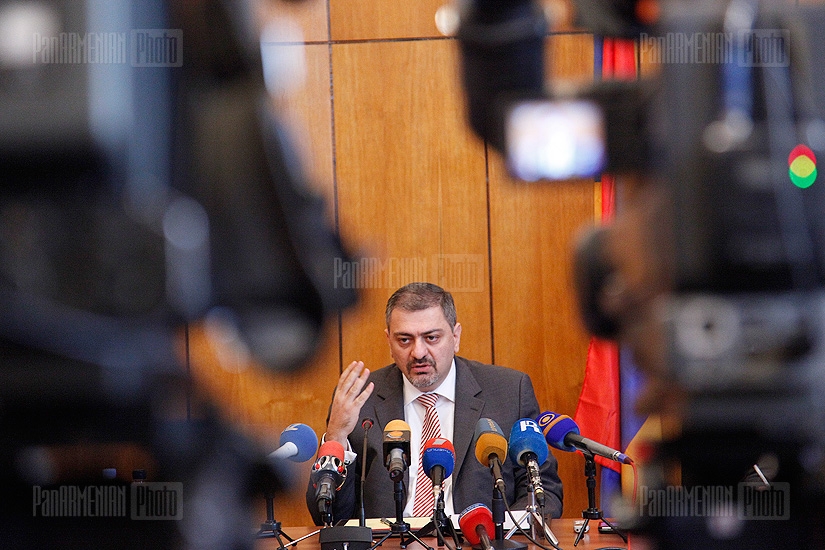 Press conference of RA Minister of Finance Vache Gabrielyan