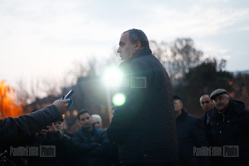 Meeting of RA presidential candidate Hrant Bagratyan in Freedom Square