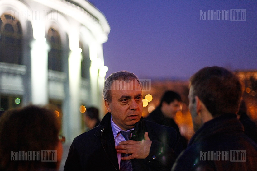 Meeting of RA presidential candidate Hrant Bagratyan in Freedom Square
