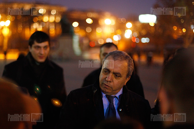 Meeting of RA presidential candidate Hrant Bagratyan in Freedom Square