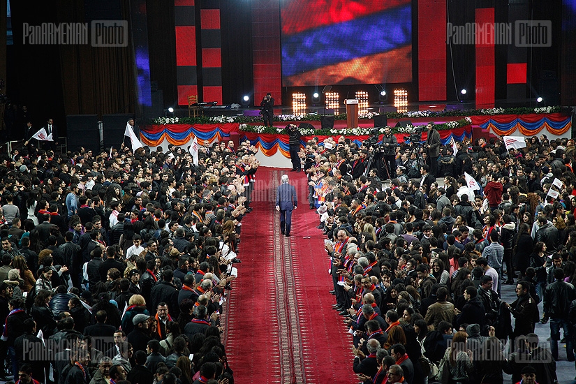 The final meeting of RA presidential candidate Serzh Sargsyan with voters