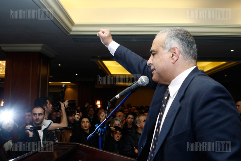 The final meeting of RA presidential candidate Raffi Hovannisian in Marriott Hotel