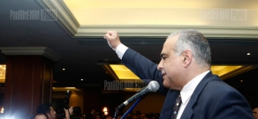 The final meeting of RA presidential candidate Raffi Hovannisian in Marriott Hotel