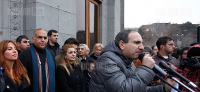 Митинг Лидера партии «Наследие» Раффи Ованнисяна на Площади Победы 
