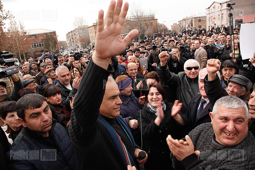 Митинг Лидера партии «Наследие» Раффи Ованнисяна в Аштараке