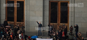 Митинг бывшего кандидата в президенты РА Раффи Ованнисяна на Площади Свободы