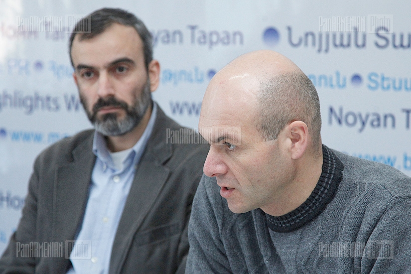 Press conference of Jirair Sefilian and Varuzhan Avetisyan