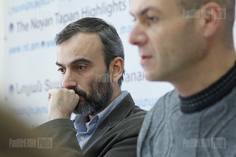 Press conference of Jirair Sefilian and Varuzhan Avetisyan