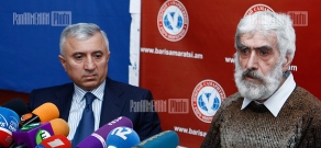 Пресс-конференция Грайра Улубабяна и Геворга Даниеляна на тему « 25-летие Сумгаитских погромов»