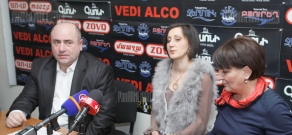 Press conference of Margarit Yesayan and Vardan Khachatryan