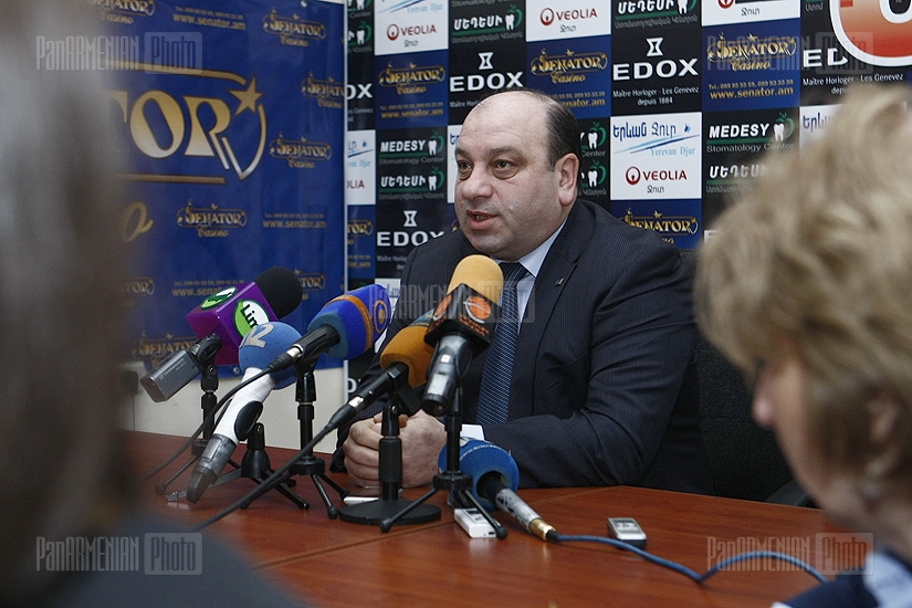 Press conference of member of the Orinats Yerkir faction Hovhannes Margaryan