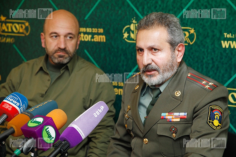 Press conference of Vazgen Sargsyan's comrades-in-arms Gevorg Baghdasaryan and Vova Vardanov