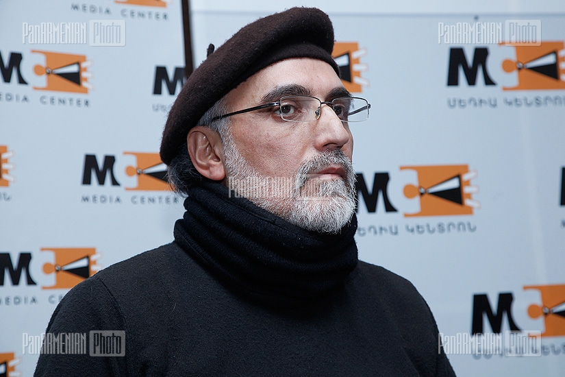 Press conference of Tigran Khzmalyan, Astghik Gevorgyan and Vahram Martirosyan