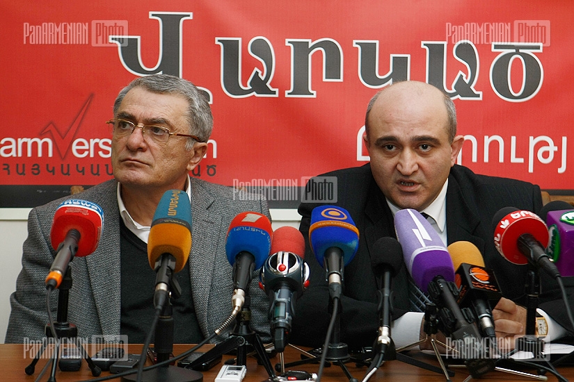 Press conference of RA chief infectionist Ara Asoyan  and Artavazd Vanyan