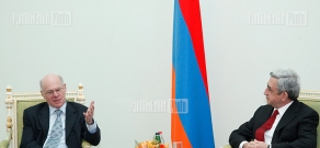 RA president Serzh Sragsyan received the President of the FRG Bundestag Norbert Lammert