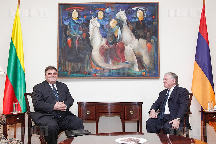 Meeting and joint press conference of RA Minister of Foreign Affairs Edward Nalbandyan with Lithuania's Minister of Foreign Affairs Linas Linkevicius