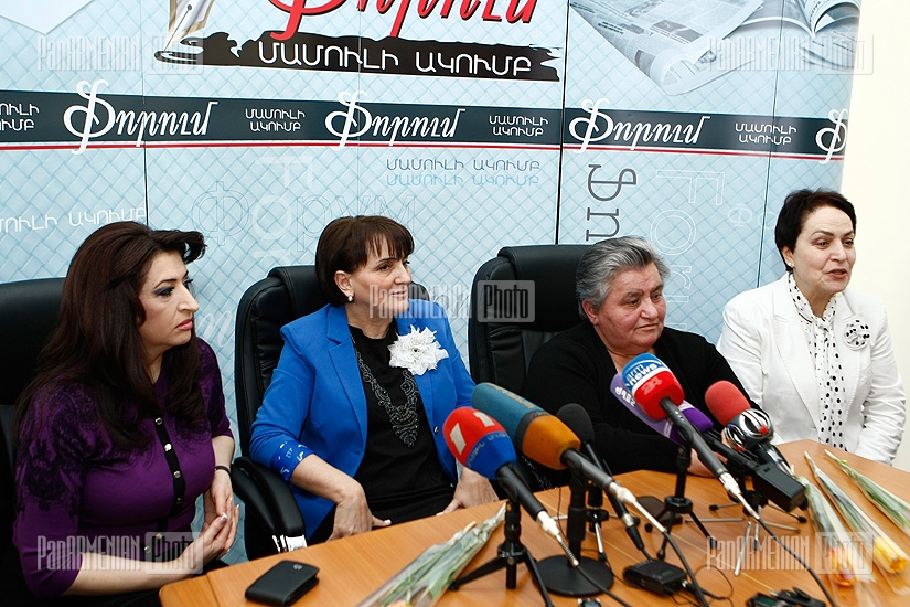 Խաչանուշ Հակոբյանի, Մարգարիտ Եսայանի և Լարիսա Ալավերդյանի մամուլիս ասուլիսը