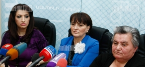 Press conference of Khachanush Hakobyan, Margarit Yesayan and Larisa Alaverdyan