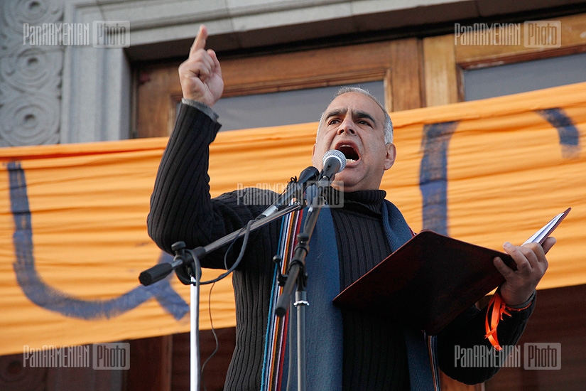 Raffi Hovannisian's rally in Freedom Square