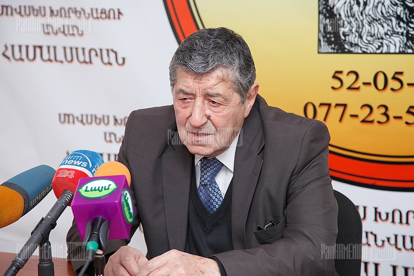 Пресс-конференция лидера партии «Национальный демократический альянс» Аршака Садояна