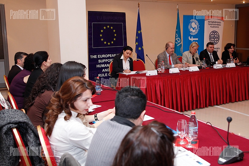 Presentation of the research on brutal treatment of children in Armenia