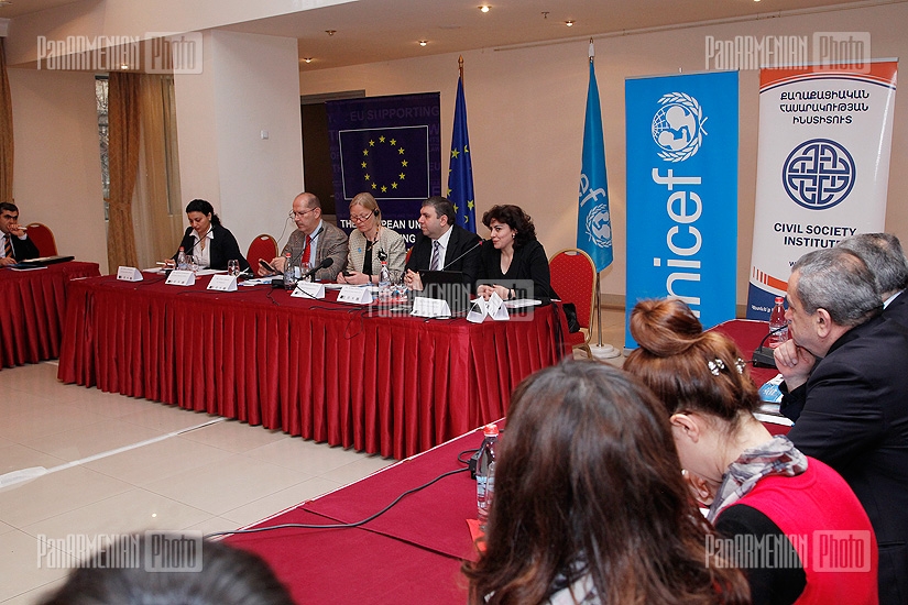 Presentation of the research on brutal treatment of children in Armenia