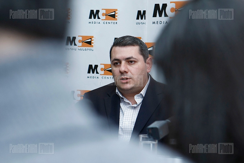 Press conference of Sergey Minasyan