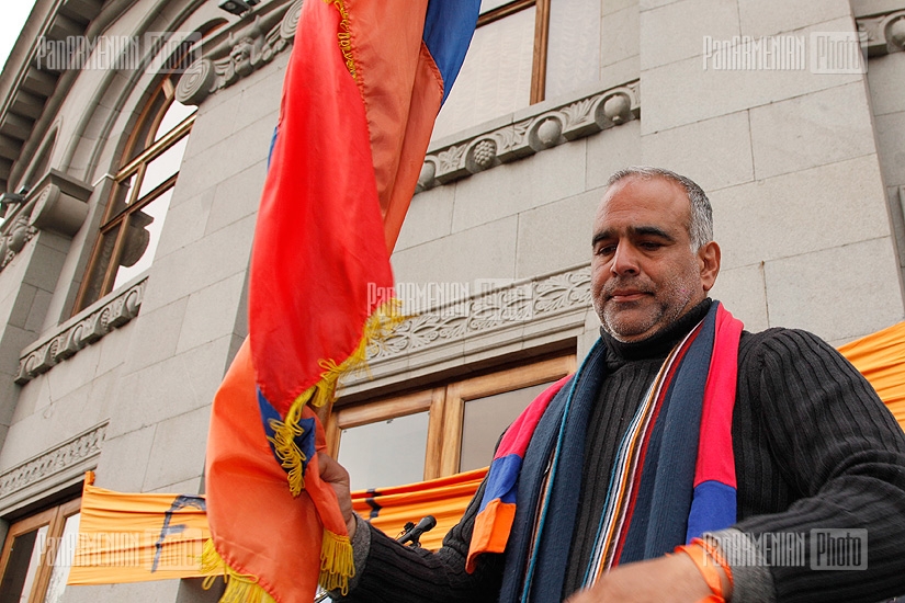«Ժառանգություն» կուսակցության առաջնորդ Րաֆֆի Հովհաննիսյանի հանրահավաքը Ազատության հրապարակում