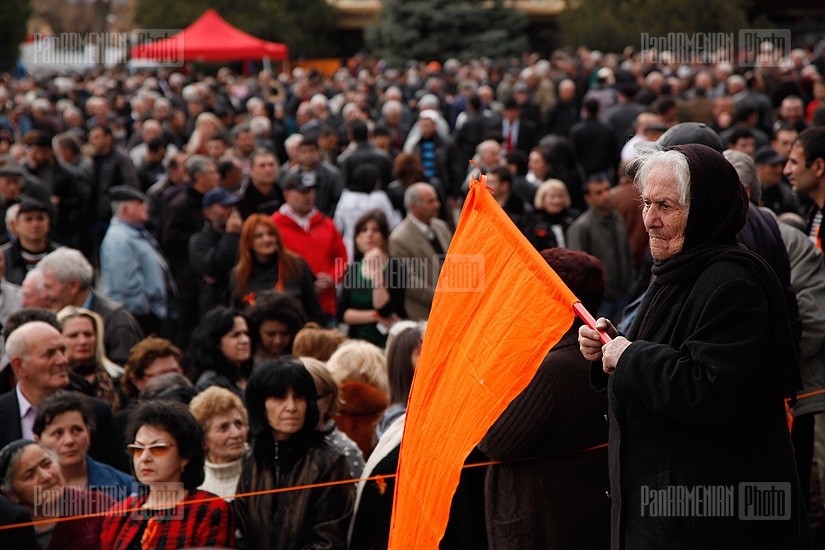 «Ժառանգություն» կուսակցության առաջնորդ Րաֆֆի Հովհաննիսյանի հանրահավաքը Ազատության հրապարակում
