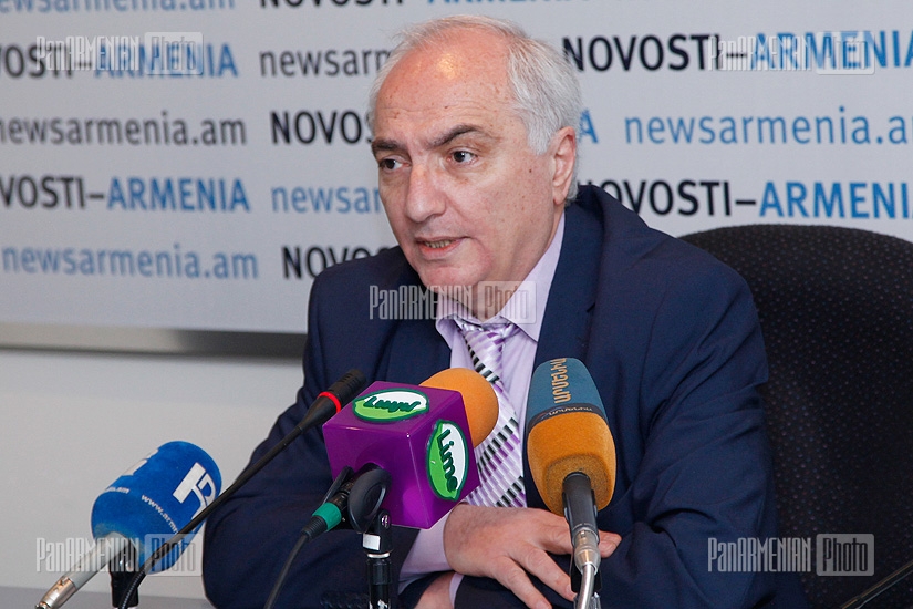 Press conference of Aram Sargsyan, the last first Secretary of the Central Committee of the Communist Party of Armenia