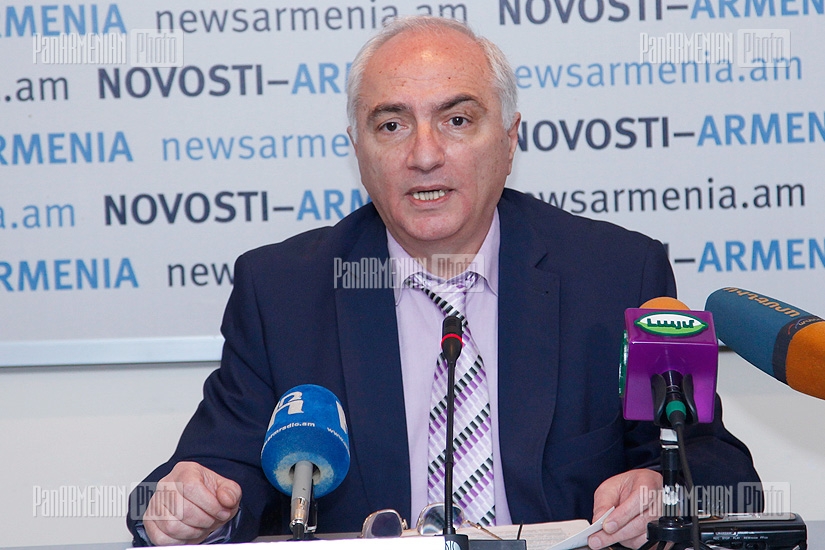 Press conference of Aram Sargsyan, the last first Secretary of the Central Committee of the Communist Party of Armenia