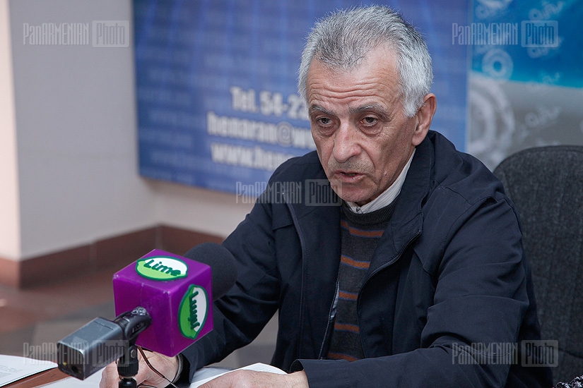 Пресс-конференция председателя «Союза зеленых Армении» Акопа Санасаряна