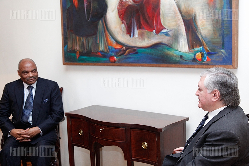 RA Minister of Foreign Affairs Edward Nalbandyan received Zambia's ambassador to Armenia Frederick Shumba Hapunda