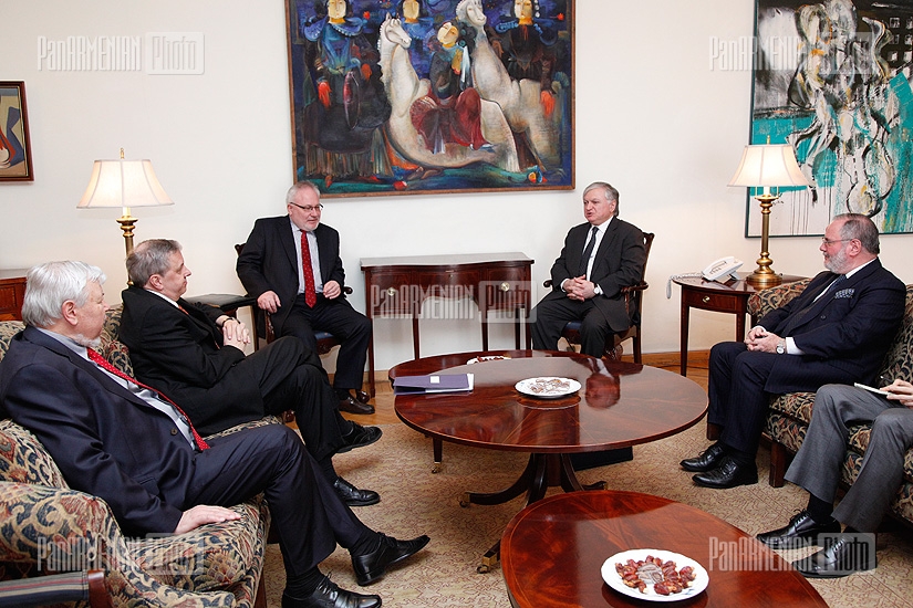 Министр иностранных дел РА Едвард Налбандян принял сопредседателей Минской группы ОБСЕ 