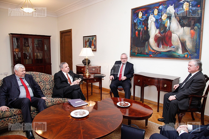RA Minister of Foreign Affairs Edward Nalbandyan received the Co-Chairs of the OSCE Minsk Group