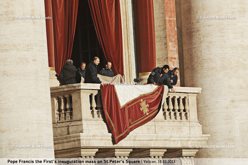  Հռոմի Պապ Ֆրանսիսկո Առաջինի երդմնակալության արարողությունը Վատիկանի Սբ Պետրոս տաճարում 
