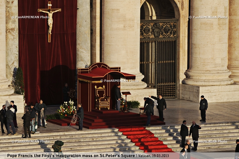 Pope Francis the First's inauguration mass on St.Peter's Square in the Vatican