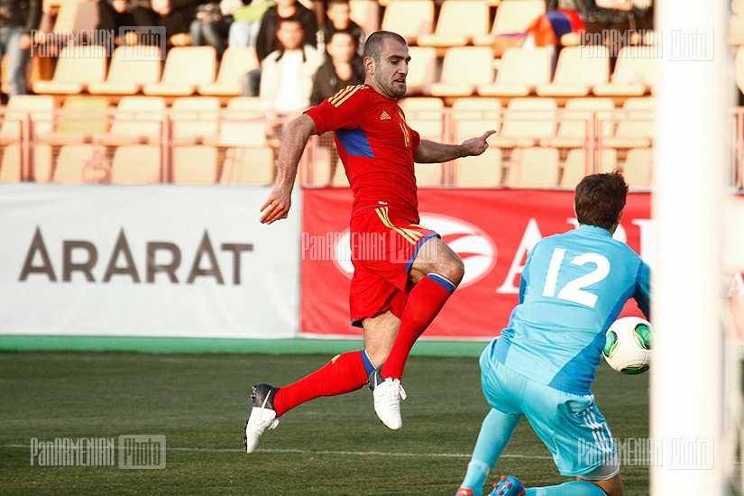Armenian national football team played a friendly match with the country’s junior team
