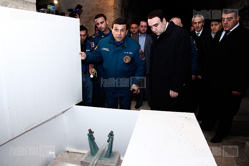 Министр по чрезвычайным ситуациям РА Армен Ерицян и Секретарь Совета национальной безопасности РА Артур Багдасарян посетили Гарнинскую геофизическую обсерваторию