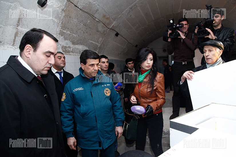 RA Minister of Emergency Armen Yeritsyan and Secretary of Armenian National Security Council Arthur Baghdasaryan visit Garni Geophysical Observatory 