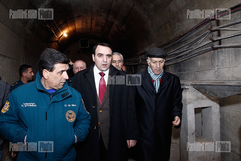 RA Minister of Emergency Armen Yeritsyan and Secretary of Armenian National Security Council Arthur Baghdasaryan visit Garni Geophysical Observatory 