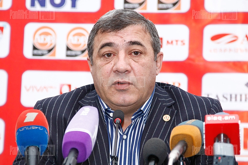 Пресс-конференция главы Федерации Футбола Армении Рубена Айрапетяна 
