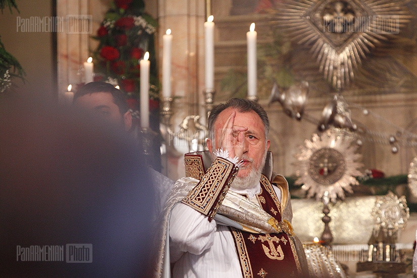 Пасхальная литургия в Первопрестольном Святом Эчмиадзине