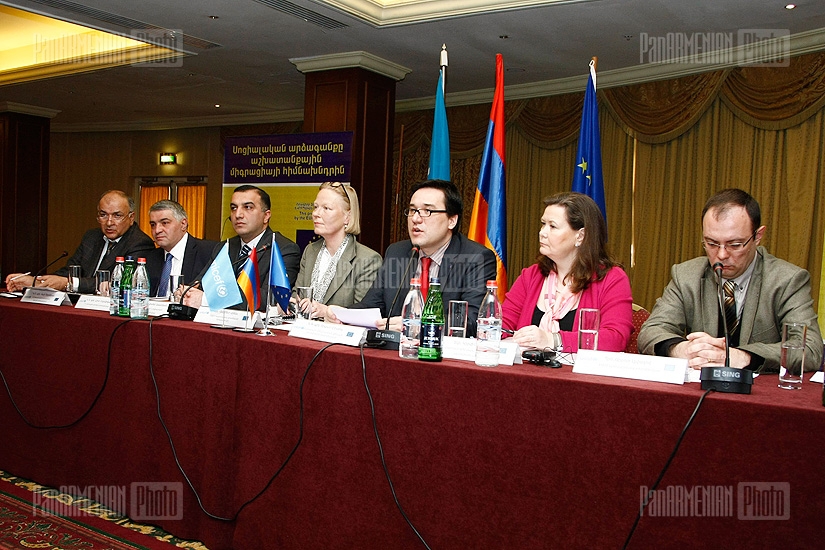 In Armenia Marriott Hotel took place presentation of the program The social reaction to the problems of labor migration in Armenia