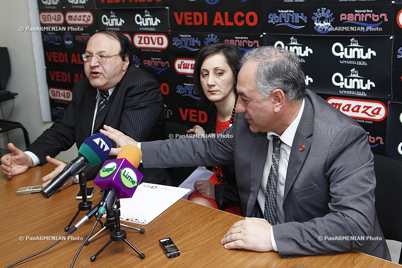 Press conference of Sukias Avetisyan and Hmayak Hovhannisyan