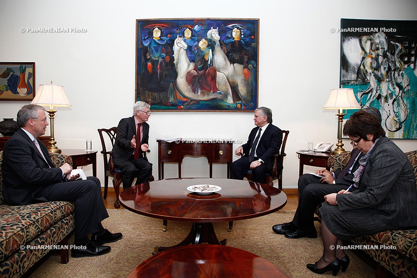 RA Minister of Foreign Affairs Edward Nalbandyan receives Lord Wallace of Saltaire, a member of the House of Lords of the United Kingdom of Great Britain and Northern Ireland