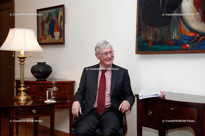 RA Minister of Foreign Affairs Edward Nalbandyan receives Lord Wallace of Saltaire, a member of the House of Lords of the United Kingdom of Great Britain and Northern Ireland